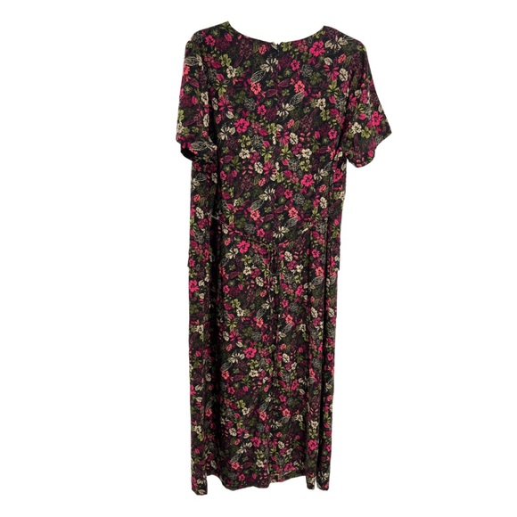 CJ Banks floral 90s ankle dress illusion Y2K modest casual business 16W plus - Picture 3 of 9